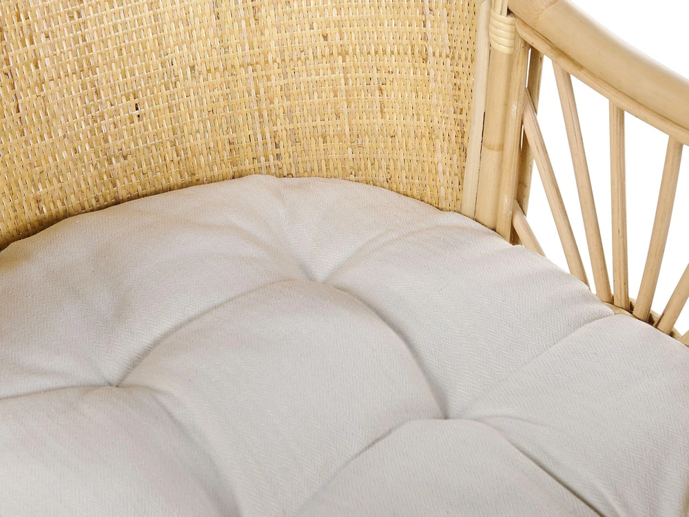 Lova Beliani Vaikiška lovelė Rattan LAGRASSE 50 x 70 cm natūrali