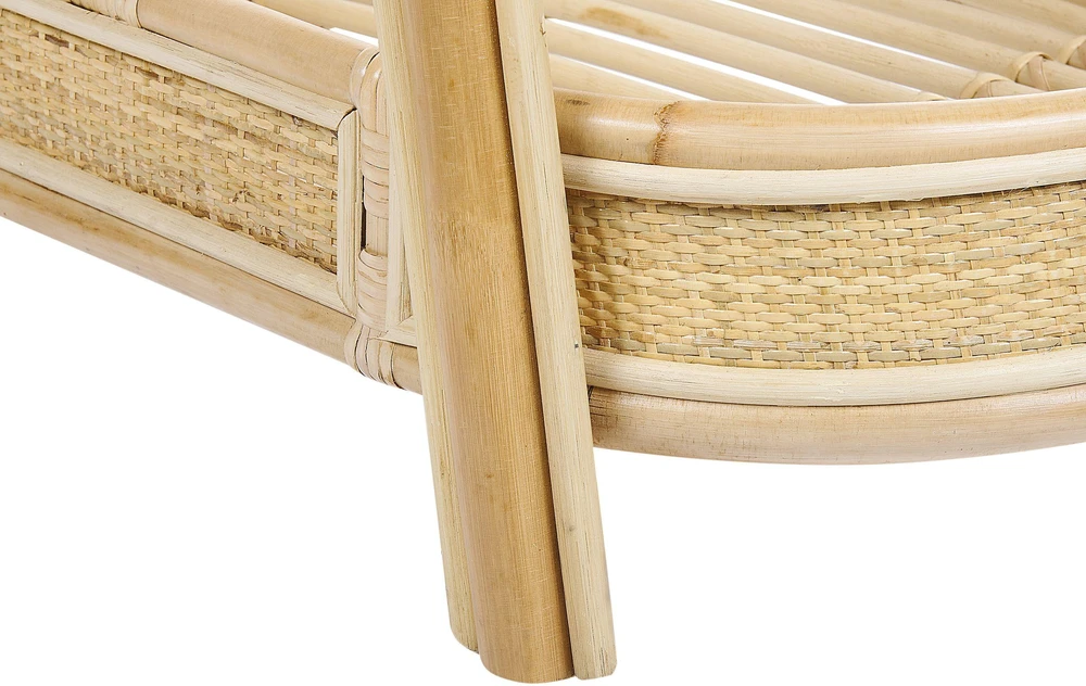 Lova Beliani Vaikiška lovelė Rattan LAGRASSE 50 x 70 cm natūrali