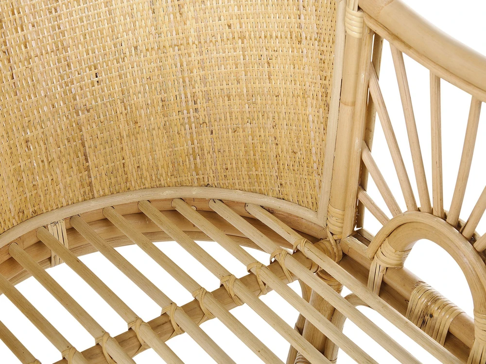 Lova Beliani Vaikiška lovelė Rattan LAGRASSE 50 x 70 cm natūrali
