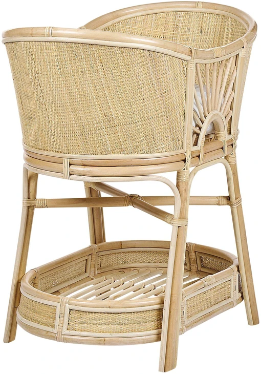 Lova Beliani Vaikiška lovelė Rattan LAGRASSE 50 x 70 cm natūrali