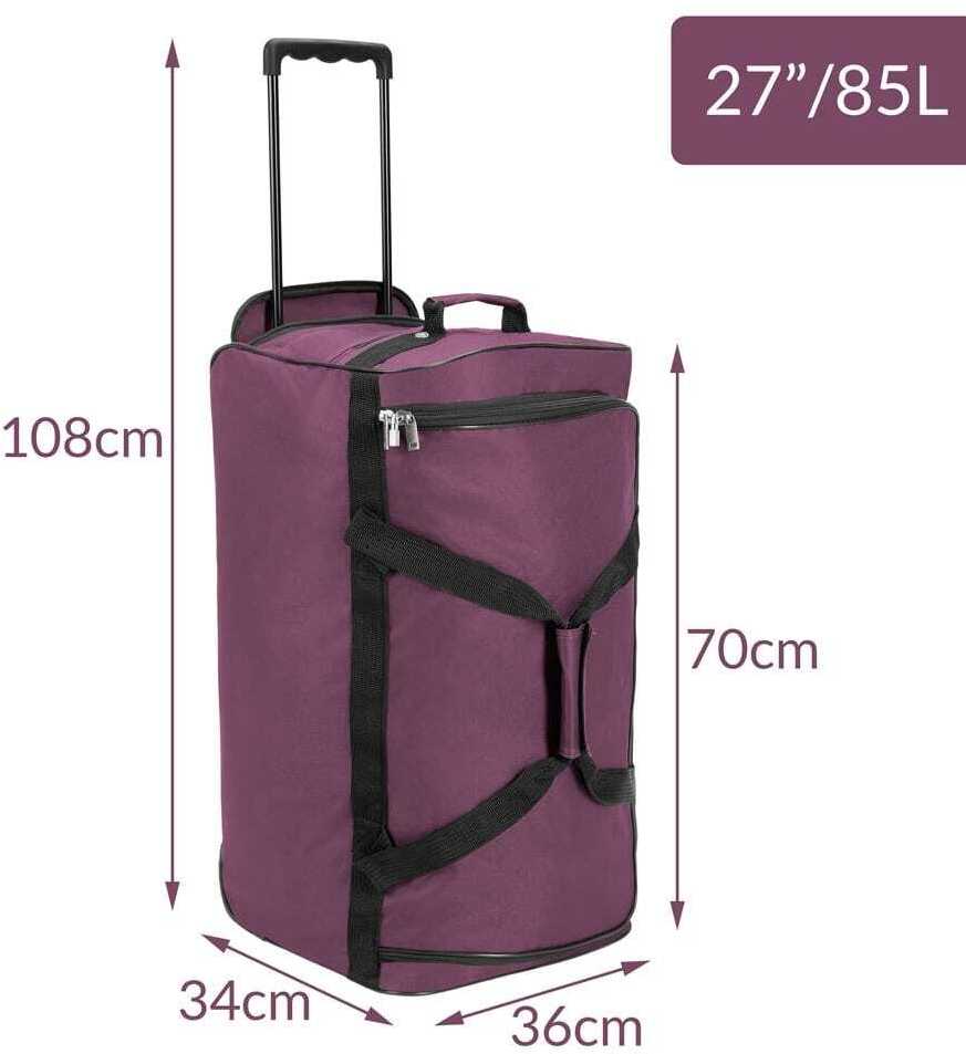 Monzana DIDELIS KELIONINIS LAGAMINIS ANT RATAI 85L PURP