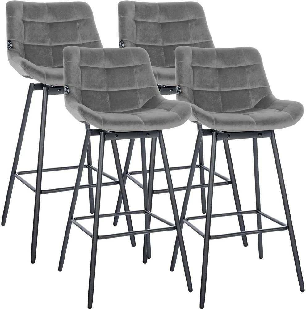 Mville 4 baro kėdžių komplektas Weston, pasukamas, aksominis
