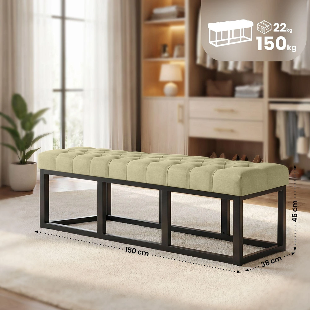 Mville Suoliukas CLP Amun, audinys, 150 cm, taupe
