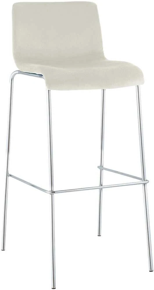 Mville Baro kėdė Hoover, aksominė, 4 kojos, chromo spalva