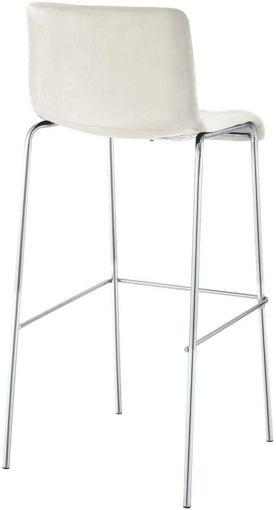 Mville Baro kėdė Hoover, aksominė, 4 kojos, chromo spalva