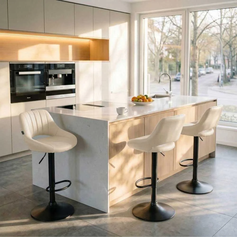 Mville Baro kėdė CLP Milet dirbtinė oda, juoda