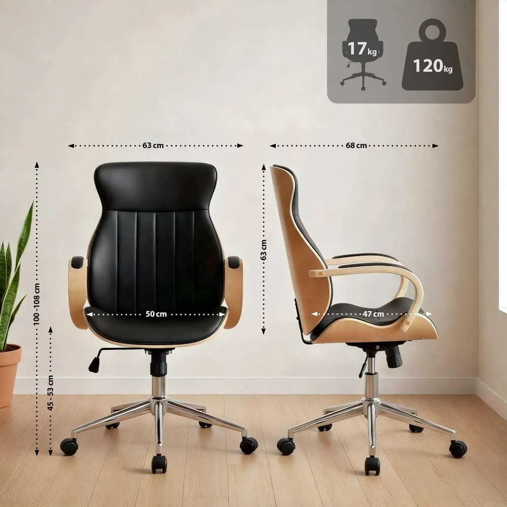 Mville Biuro kėdė Melilla dirbtinė oda