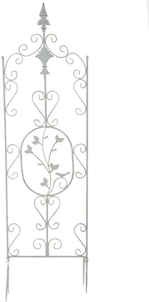 Clp Trading Grotelė augalams Burgus 122 x 35 cm antikvarinė balta