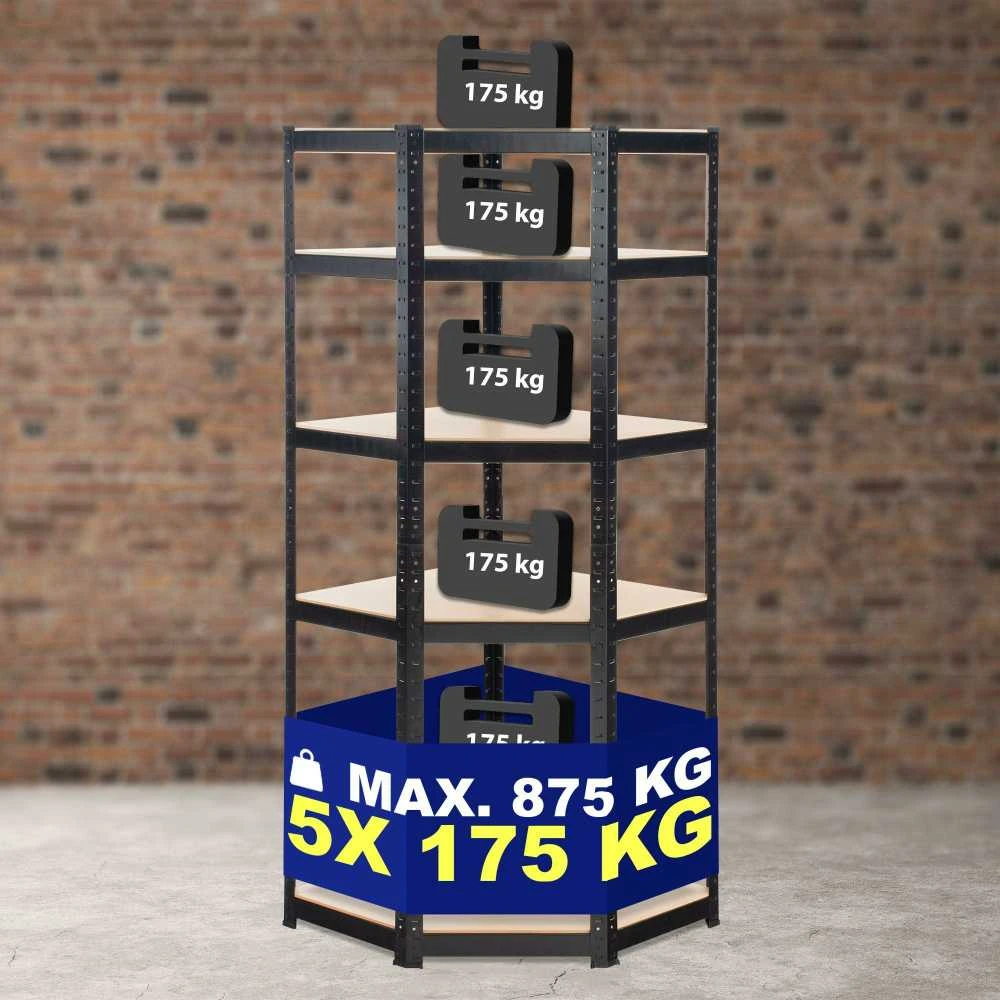 Clp Trading Mville Kampinė lentyna „Flint 180“