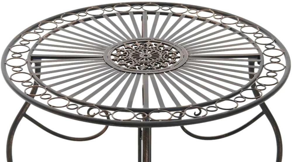 Mville apvalus stalas INDRA, geležis, skersmuo 70 cm bronza