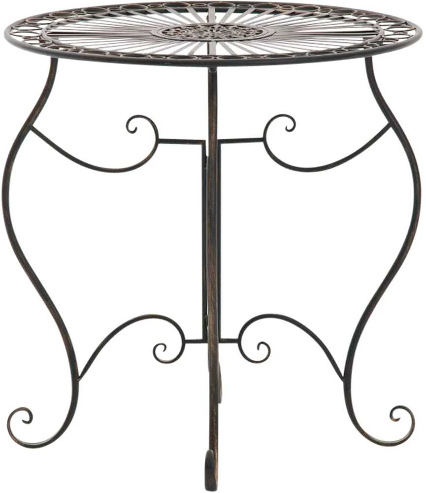 Mville apvalus stalas INDRA, geležis, skersmuo 70 cm bronza