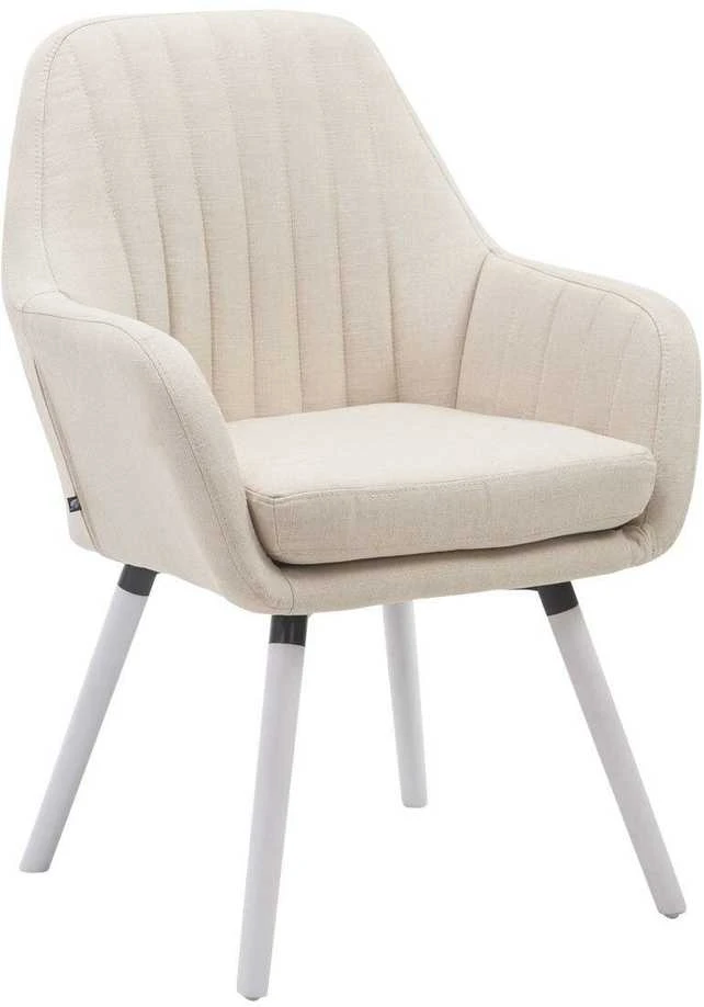 Mville Kėdė Florian Fabric kreminė, balta
