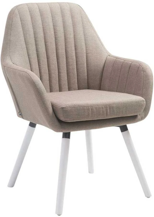 Mville Kėdė Florian Fabric rusvos spalvos, balta