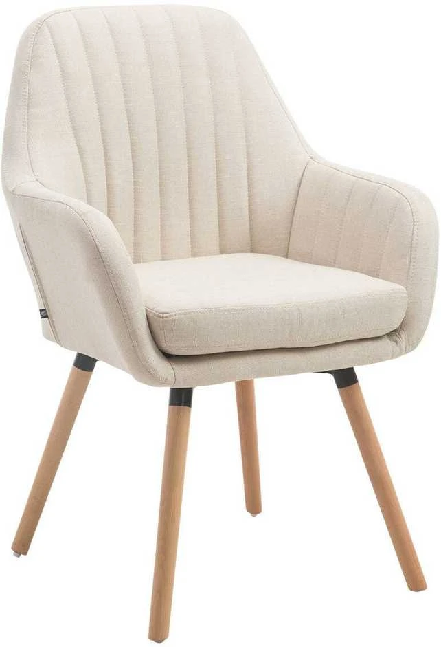 Mville Kėdė Florian Fabric kreminė, natūrali