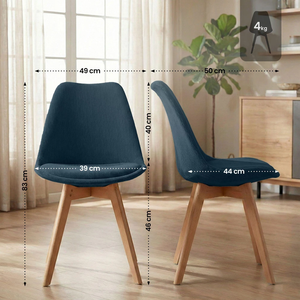 Mville Kėdė Linares Cord
