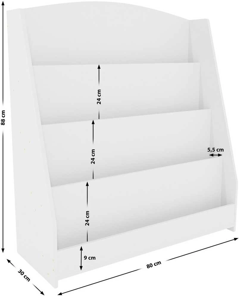 Mville Knygų lentyna Melfa 80 cm