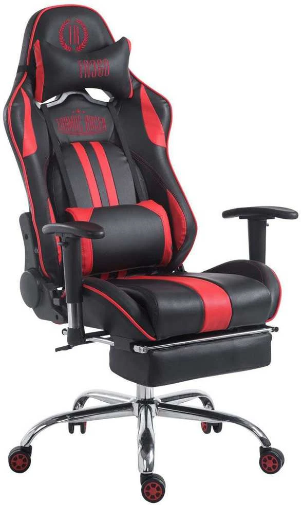 Mville Racing biuro kėdė Limit V2 dirbtinė oda su atrama kojoms