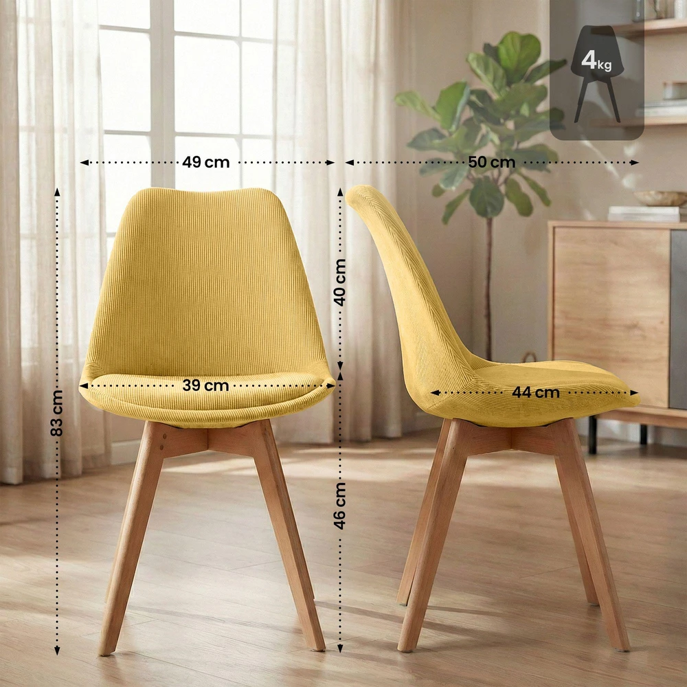Mville "Linares Cord" kėdė