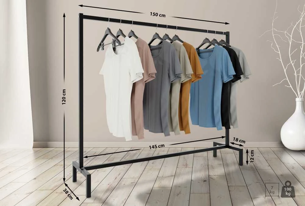 Clp Trading Mville Drabužių kabykla Melva 150x38x120