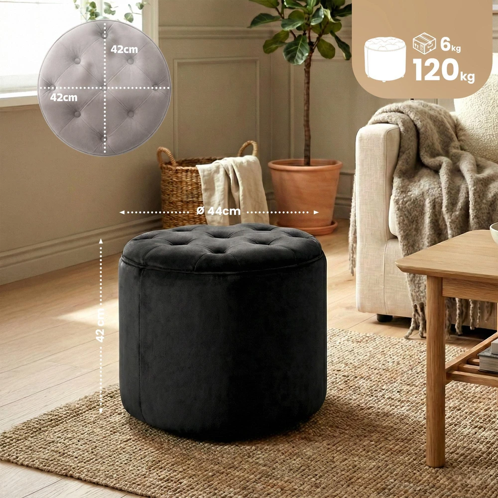 Mville Pufas Pantin aksominis