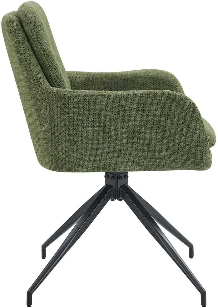 Mville Valgomojo kėdė „Pickett“ Audinys žalias
