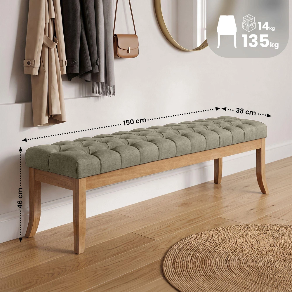 Clp Trading Sėdimoji sofa Ramses, audinys, senovinis šviesus, 150