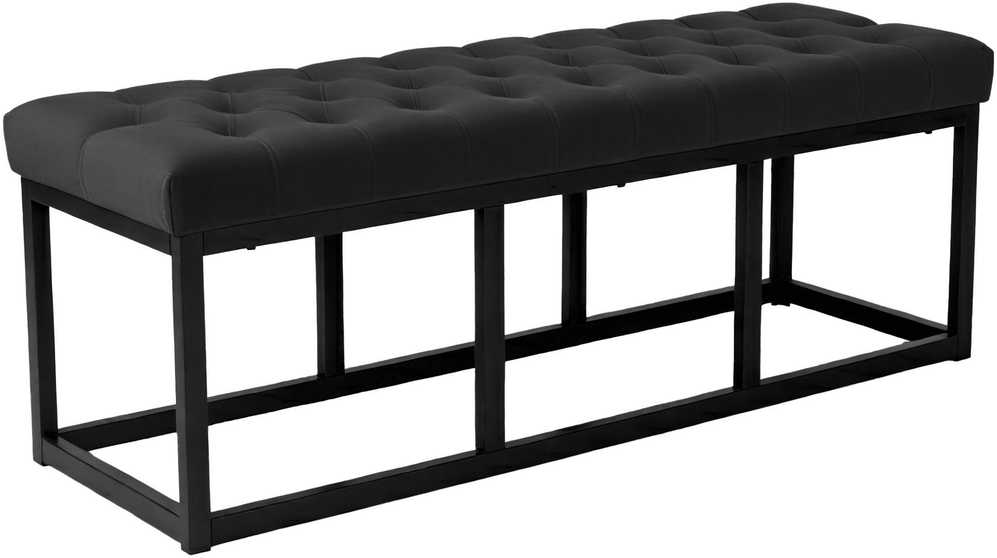Mville Sėdimoji sofa Polson Velvet Juodas 120 cm