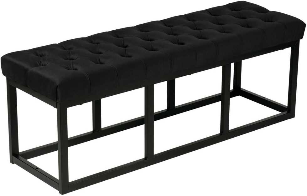 Mville Sėdimoji sofa Polson Velvet Juodas 120 cm