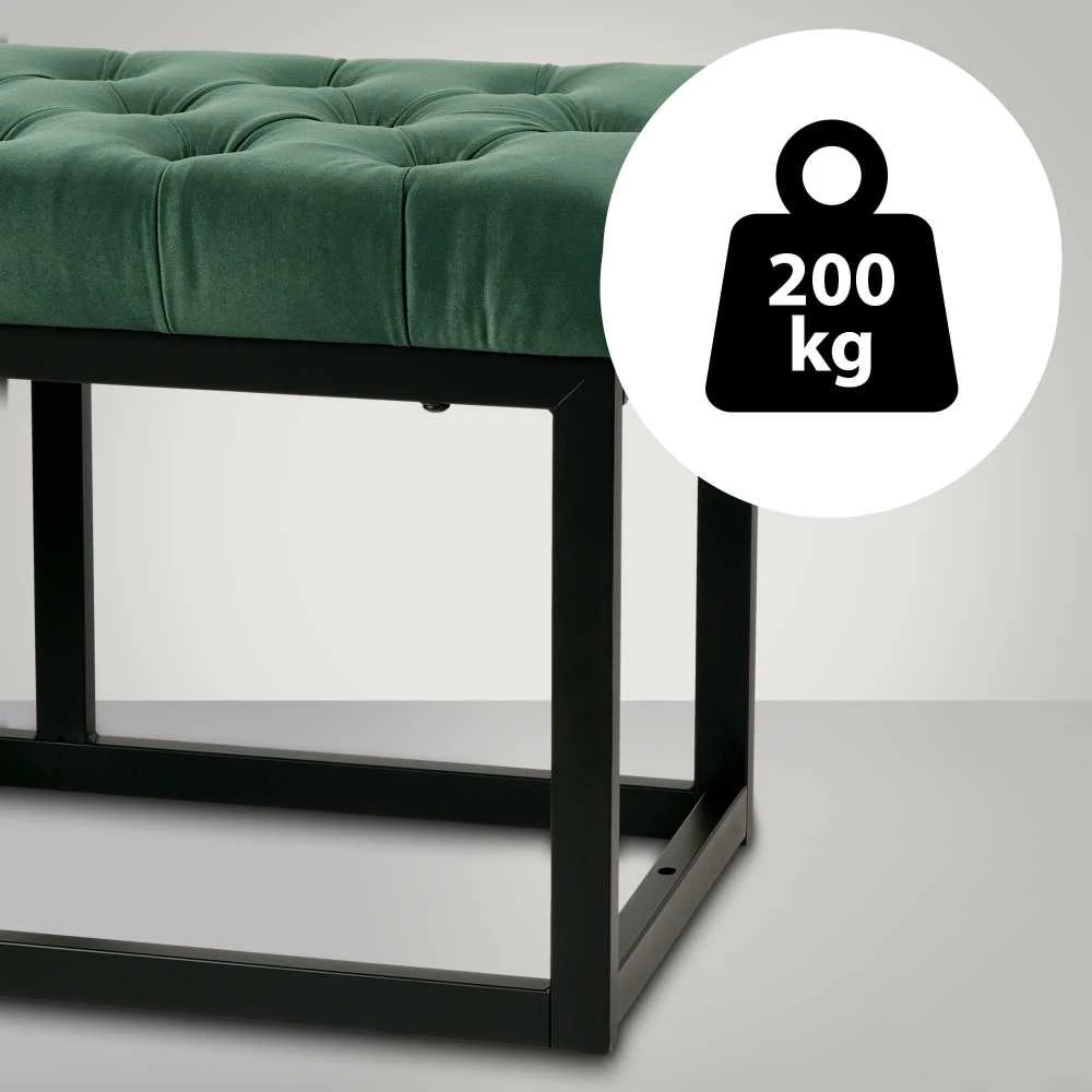 Clp Trading Sėdimoji sofa Polson Velvet Juodas 120 cm