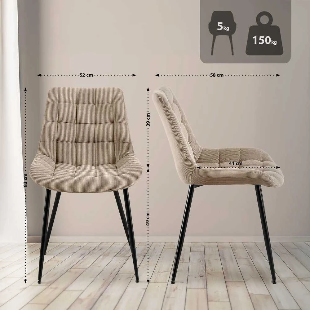 Mville Valgomojo kėdė Sardna Cord