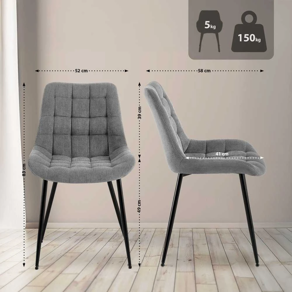 Mville Valgomojo kėdė Sardna, velvetinė
