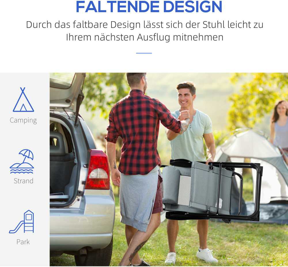 "Outsunny" 2 sulankstomų kėdžių rinkinys Sulankstoma sodo kėdė su reguliuojamu atlošu, atlošu, ranktūriu, skirta sodo balkonui iki 120 kg apkrovos