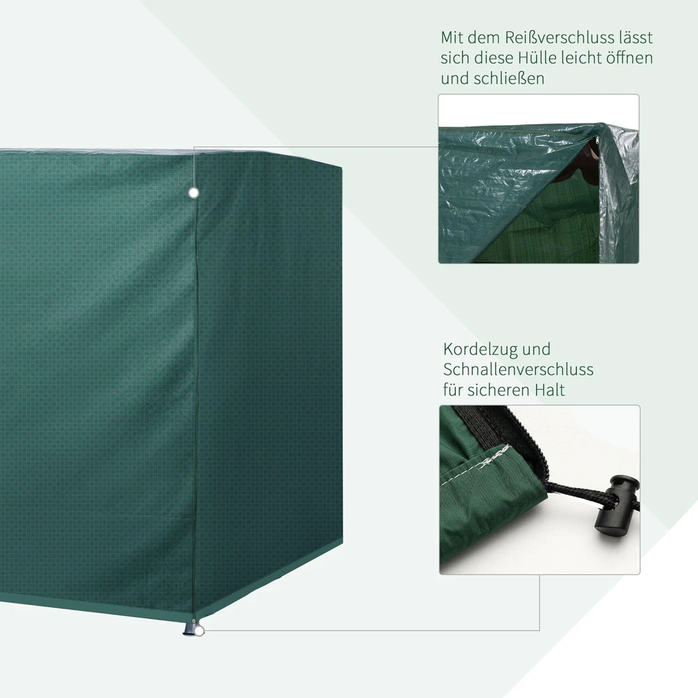 Outsunny® apsauginis uždangalas, atsparus vandeniui ir UV spinduliams, 215x155x150 cm
