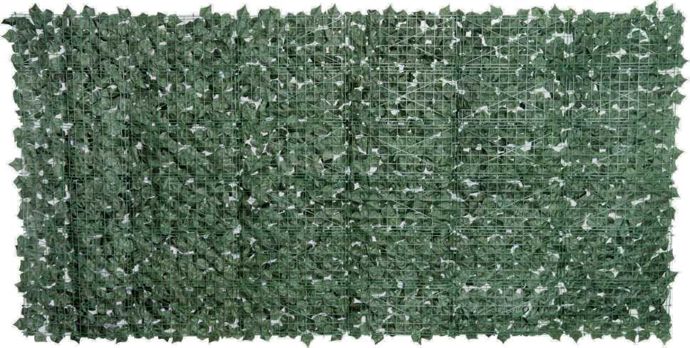 Outsunny dirbtinė gyvatvorė, privatumo skydas, sienų dekoracija, tamsiai žalia, 300 x 150 cm