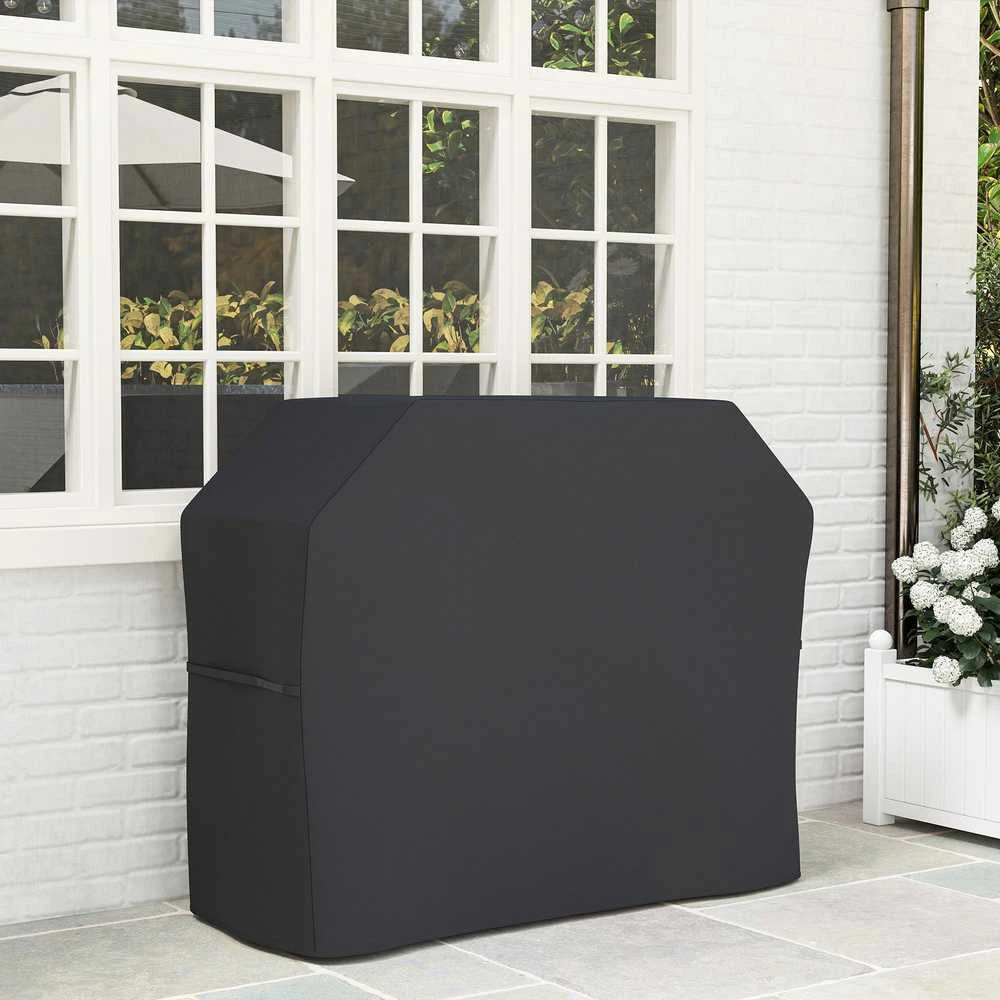 Outsunny Grilio uždangalas, apsauginis, atsparus oro sąlygoms, 147 x 61 x 120cm, juodas