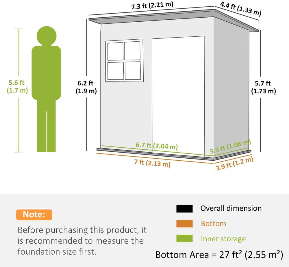 Outsunny sodo namelis 2,55 m², sodo sandėliukas su vienšlaičiu stogu, 221 x 133 x 190/173 cm, rakinamas įrankių namelis su langu, plieno sandėliukas dviračiams, tamsiai pilkas
