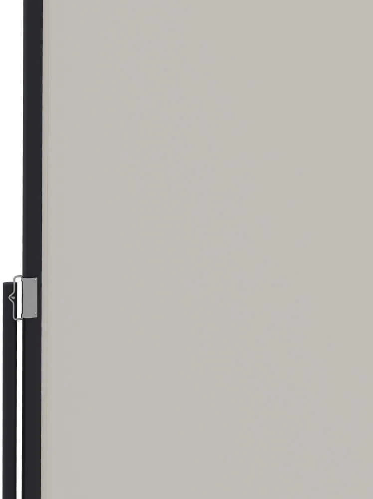Outsunny ištraukiama šoninė markizė, 300 x 140 cm sodo markizė, apsauginė sienelė su UV apsauga, apsauga nuo vėjo, metalas, poliesteris, šviesiai pilka