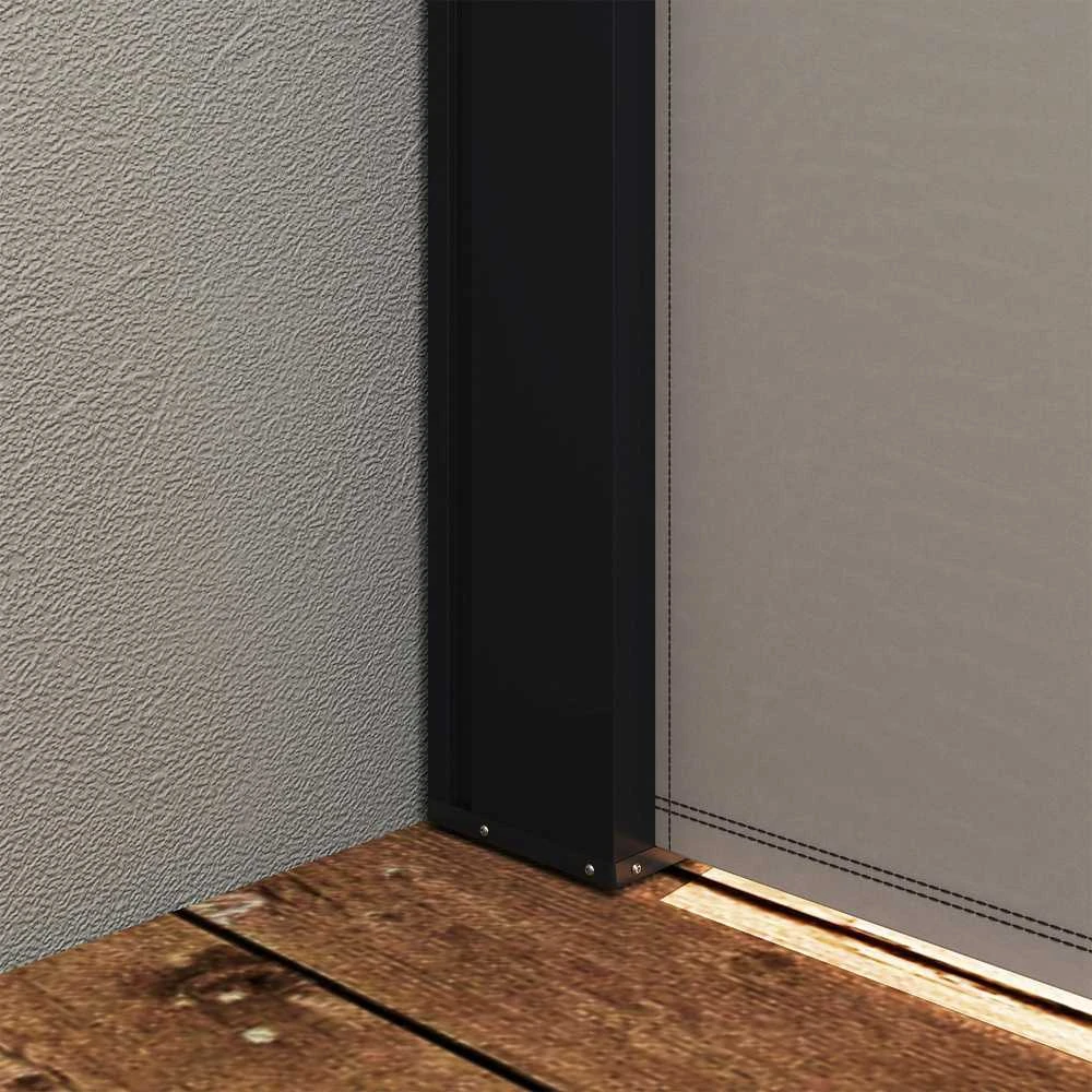 Outsunny ištraukiama šoninė markizė, 300 x 140 cm sodo markizė, apsauginė sienelė su UV apsauga, apsauga nuo vėjo, metalas, poliesteris, šviesiai pilka