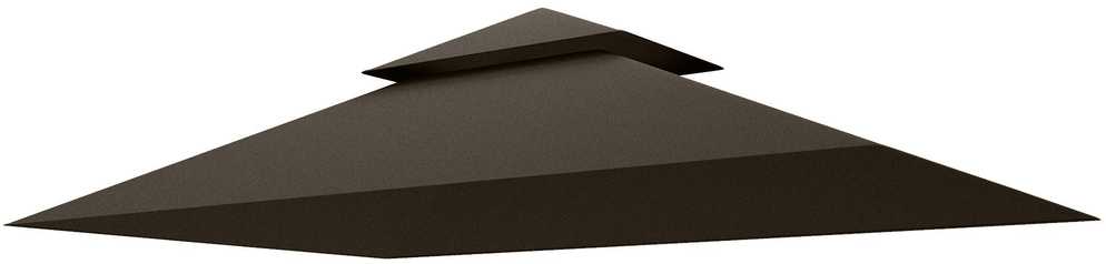 "Outsunny" keičiamasis stogas grilio paviljonui 1,5 m x 2,4 m, tik keičiamasis stogas, dviejų aukštų apsauginė danga, vandenį atstumianti stogo danga, skirta naudoti lauke, stogas tinka lauko grilio palapinei, kavai