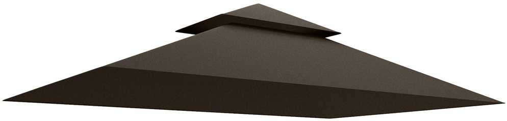 "Outsunny" keičiamasis stogas grilio paviljonui 1,5 m x 2,4 m, tik keičiamasis stogas, dviejų aukštų apsauginė danga, vandenį atstumianti stogo danga, skirta naudoti lauke, stogas tinka lauko grilio palapinei, kavai