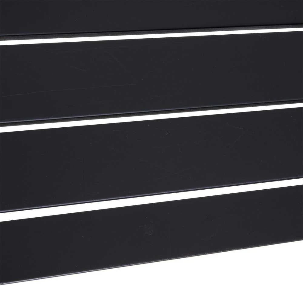 Outsunny 3 dalių lauko baldų komplektas, sodo baldai, 1 x stalas, 2 x suoliukai, metalinis, juodas, 110 x 55 x 70 cm