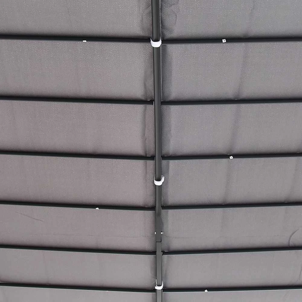 Outsunny sodo pergola, pavėsinė, stoginė, palapinė, metalinė, pilka, 297x297 cm