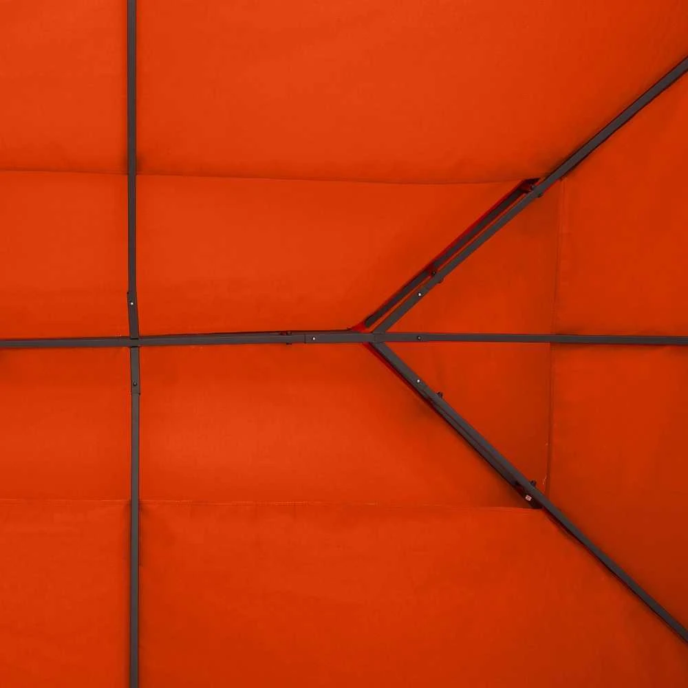 „Outsunny“ atsarginis stogas pavėsinėms, metalinėms pavėsinėms, sodo pavėsinėms, vakarėlių palapinėms, sodo palapinėms, poliesteris, 3x4 m, rūdžių raudona spalva