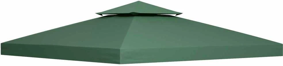 Outsunny Paviljono stogo pakaitalas, poliesteris 3x3m, anglies pilka spalva, atsparus vandeniui, skirtas metaliniam ir sodo paviljono rėmui