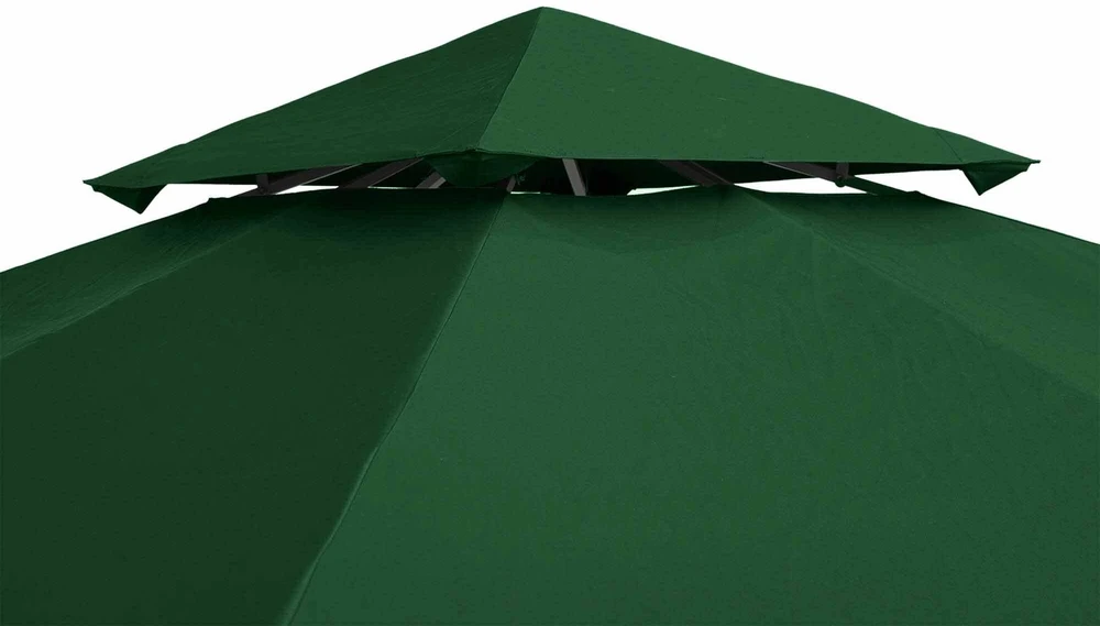 Outsunny Paviljono stogo pakaitalas, poliesteris 3x3m, anglies pilka spalva, atsparus vandeniui, skirtas metaliniam ir sodo paviljono rėmui