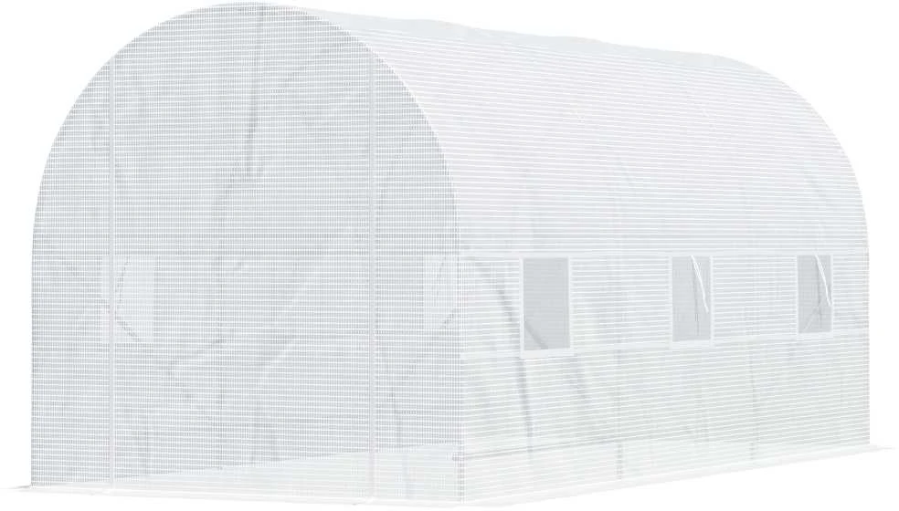 Outsunny Plėvelinis šiltnamis 450x200x200 cm