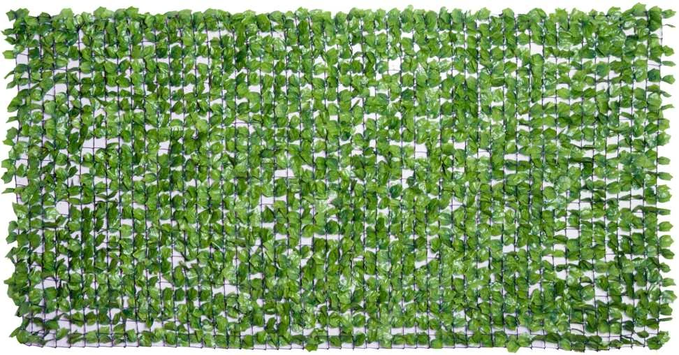 Outsunny dirbtinė gyvatvorė, privatumo uždanga terasai, sienų dekoras, šviesiai žalia, 300 x 150 cm