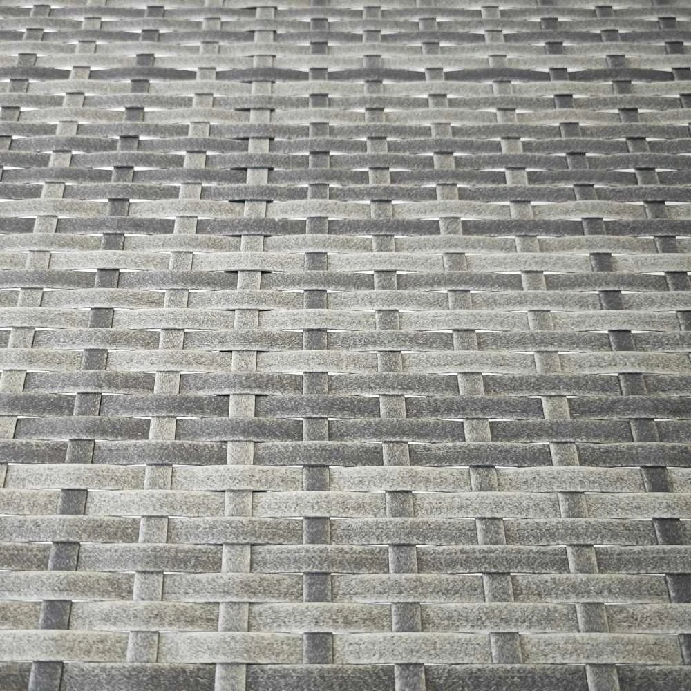 Outsunny balkono stalas, sodo pagalbinis staliukas, sodo baldai, pusapvalis, poliratanas, metalas, pilkas, 100 x 50 x 74 cm