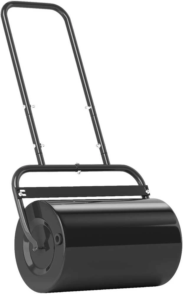Durhand Outsunny vejos volas su U formos rankena, 32 cm skersmens, 38 l vandens / 62 kg smėlio talpa, metalinis, juodas, 57x32,5x107 cm