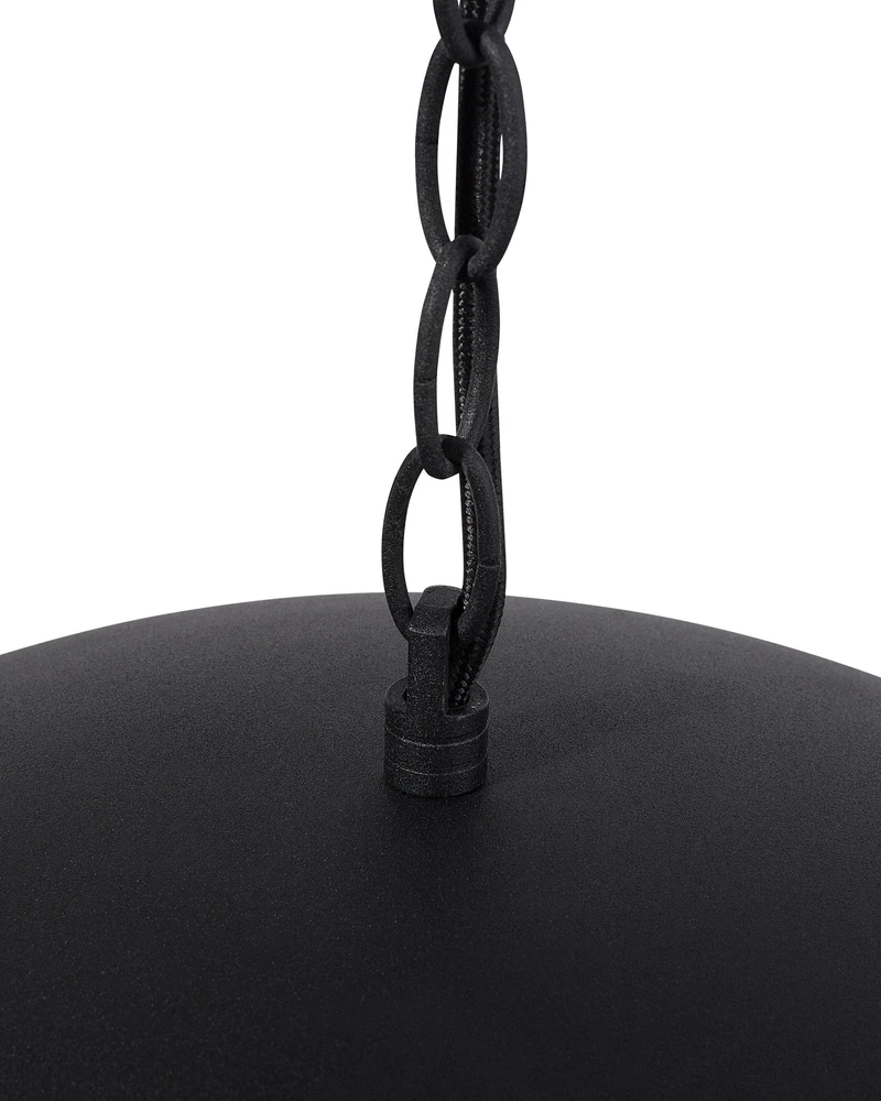 Pakabinamas šviestuvas Beliani Pakabinama lempa THAMES Metalas Juoda